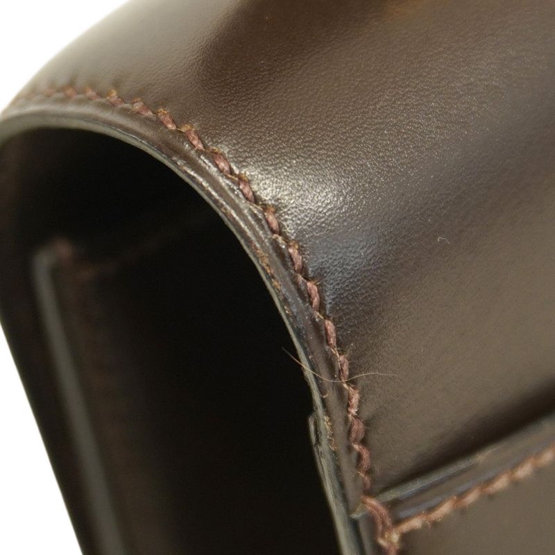 Hermes Shoulder Bag Constance 23 Box Calf Brown Gold Hardware 〇H Engraved Ladies