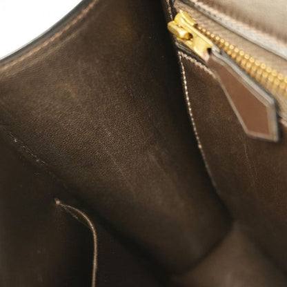 Hermes Shoulder Bag Constance 23 Box Calf Brown Gold Hardware 〇H Engraved Ladies