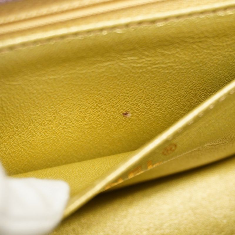 Chanel Shoulder Bag 2.55 Metallic Leather Multicolor Chien Pan Gold Hardware