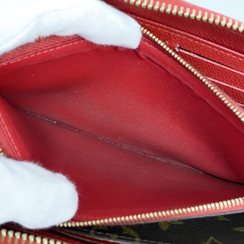 Louis Vuitton Long Wallet Monogram Retiro Zippy Wallet M61854 Brown Threes