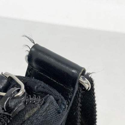 Gucci Shoulder Bag GG Canvas 147671 Canvas Black Silver Hardware Women