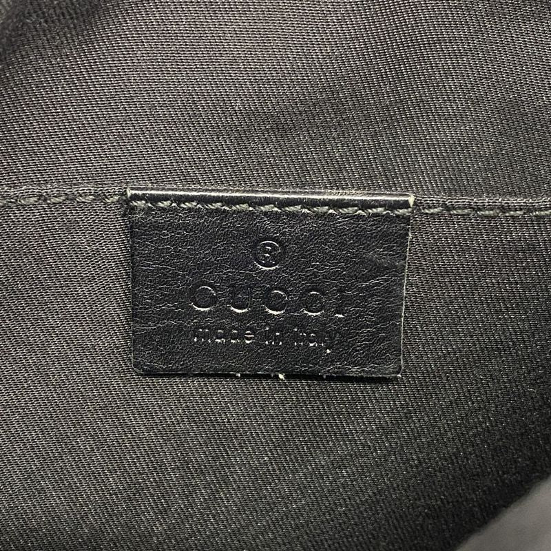 Gucci Shoulder Bag GG Canvas 147671 Canvas Black Silver Hardware Women