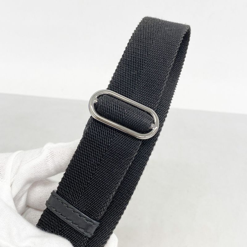 Gucci Shoulder Bag GG Canvas 147671 Canvas Black Silver Hardware Women