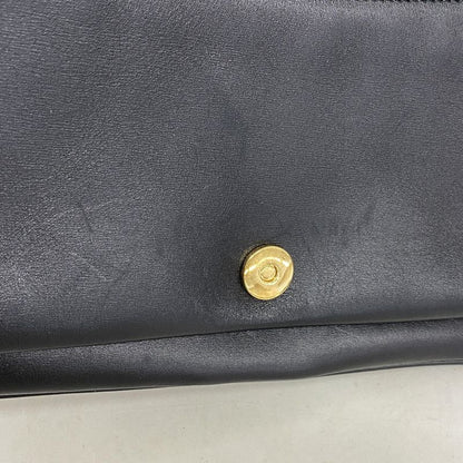 Gucci Shoulder Bag Ggmarmont 550129 Leather Black Gold Hardware Women