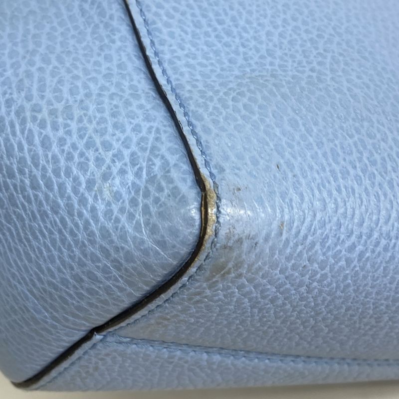 Gucci Handbag Swing 368827 Leather Blue Chien Pan Gold Hardware Women's