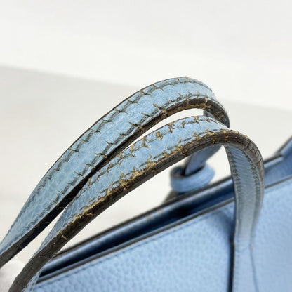 Gucci Handbag Swing 368827 Leather Blue Chien Pan Gold Hardware Women's