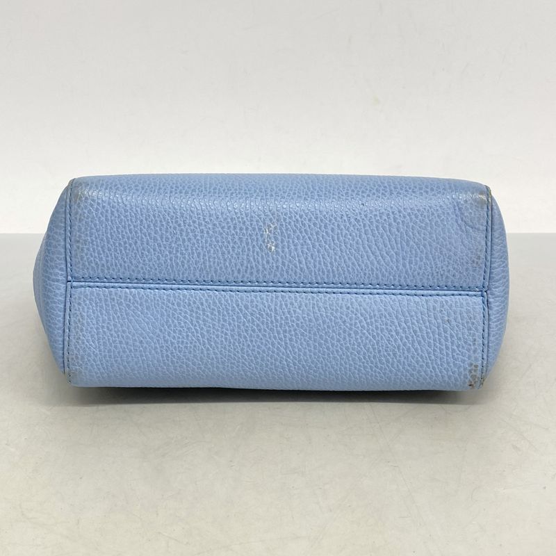 Gucci Handbag Swing 368827 Leather Blue Chien Pan Gold Hardware Women's