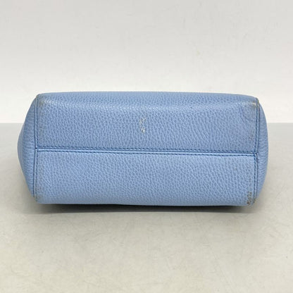 Gucci Handbag Swing 368827 Leather Blue Chien Pan Gold Hardware Women's