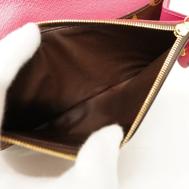 Louis Vuitton Long Wallet Monogram Portefeuille Emily Flower Charm M64202 Rose