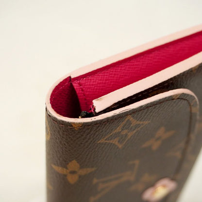 Louis Vuitton Long Wallet Monogram Portefeuille Emily Flower Charm M64202 Rose