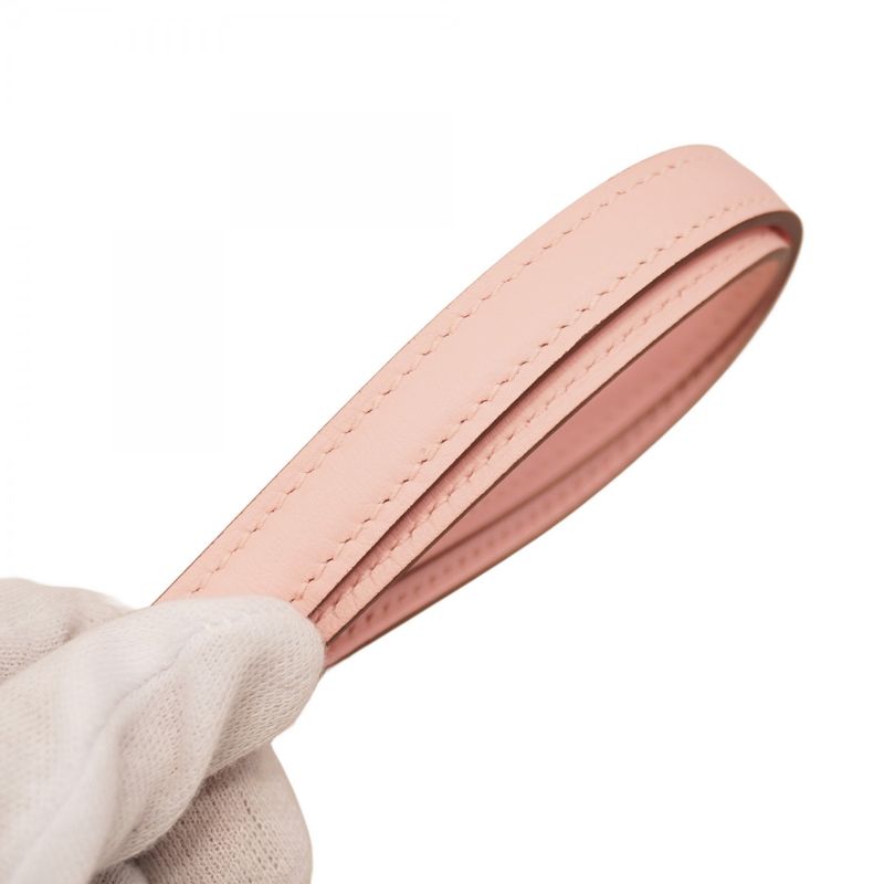 Hermes Shoulder Bag Constance Mini Swift Rose Sakura Silver Hardware W Engraved