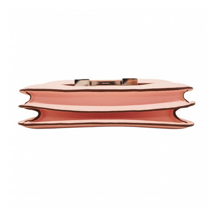 Hermes Shoulder Bag Constance Mini Swift Rose Sakura Silver Hardware W Engraved