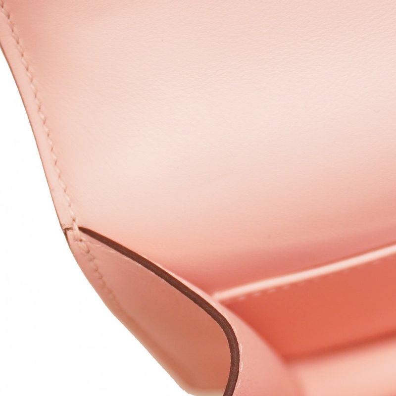 Hermes Shoulder Bag Constance Mini Swift Rose Sakura Silver Hardware W Engraved