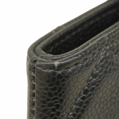 Chanel Tote Bag Revival Tote Caviar Skin Black Gold Hardware Women's