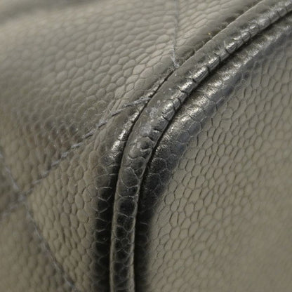 Chanel Tote Bag Revival Tote Caviar Skin Black Gold Hardware Women's