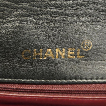 Chanel Shoulder Bag Matelasse Diana Lambskin Black Gold Hardware Women