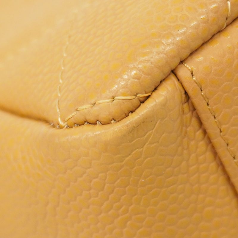 Chanel Shoulder Bag Matelasse Caviar Skin Beige Women's