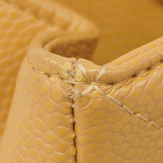 Chanel Shoulder Bag Matelasse Caviar Skin Beige Women's