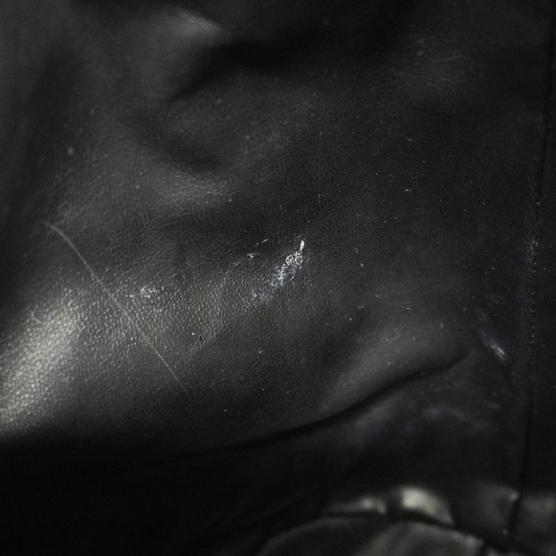 Chanel Shoulder Bag Triple Coco Caviar Skin Black Gold Hardware Women