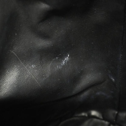 Chanel Shoulder Bag Triple Coco Caviar Skin Black Gold Hardware Women