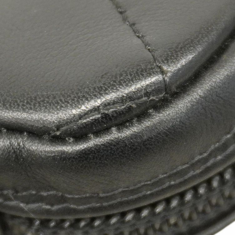 Chanel Shoulder Bag Cambon Lambskin Black Silver Hardware Women