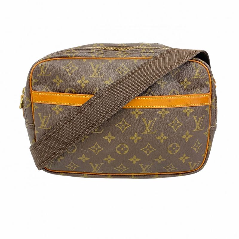 Louis Vuitton Shoulder Bag Monogram Reporter PM M45254 Brown Ladies