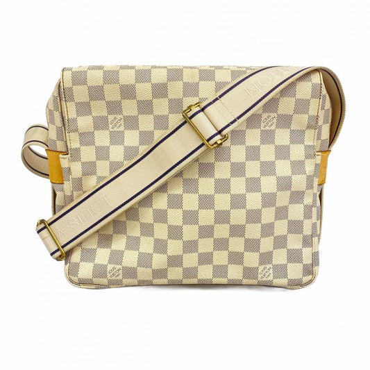 Louis Vuitton Shoulder Bag Damier Azure Naviglio N51189 White Women's