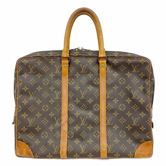 Louis Vuitton Business Bag Monogram Porte Documents Voyage M53361 Brown Men's