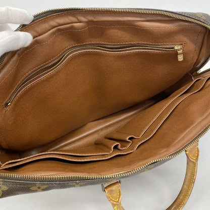 Louis Vuitton Business Bag Monogram Porte Documents Voyage M53361 Brown Men's