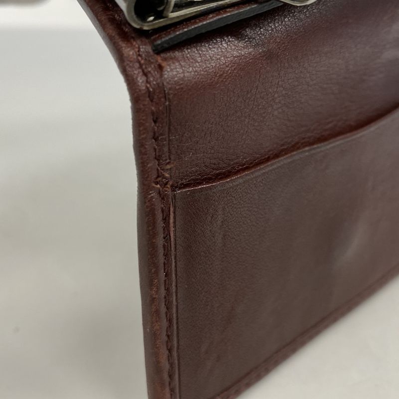 Gucci Key Case Guccissima 138077 Leather Bordeaux Silver Hardware Men Ladies