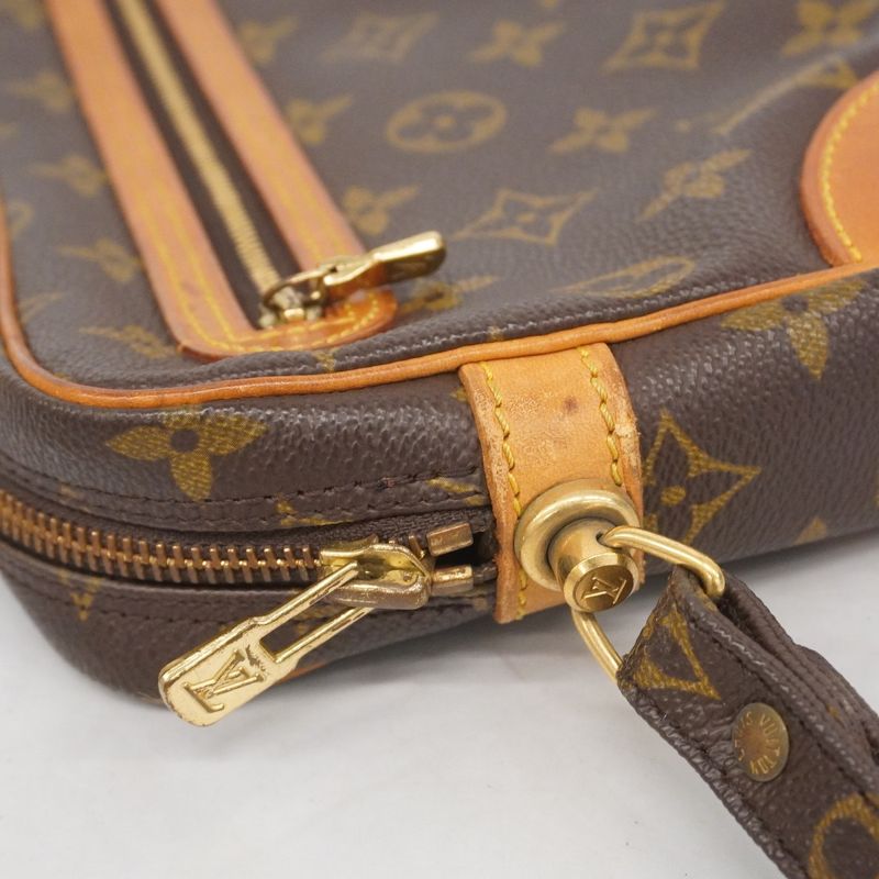 Louis Vuitton Clutch Bag Monogram Marly Dragonne GM M51825 Brown Men's