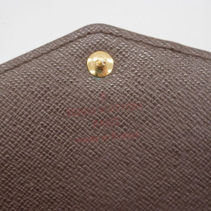 Louis Vuitton Damier Portefeuille Sarah N63209 Ebène Women's Long Wallet