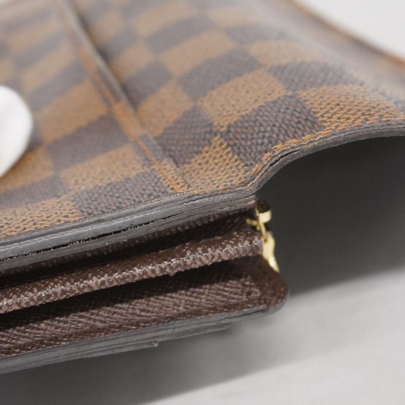 Louis Vuitton Damier Portefeuille Sarah N63209 Ebène Women's Long Wallet