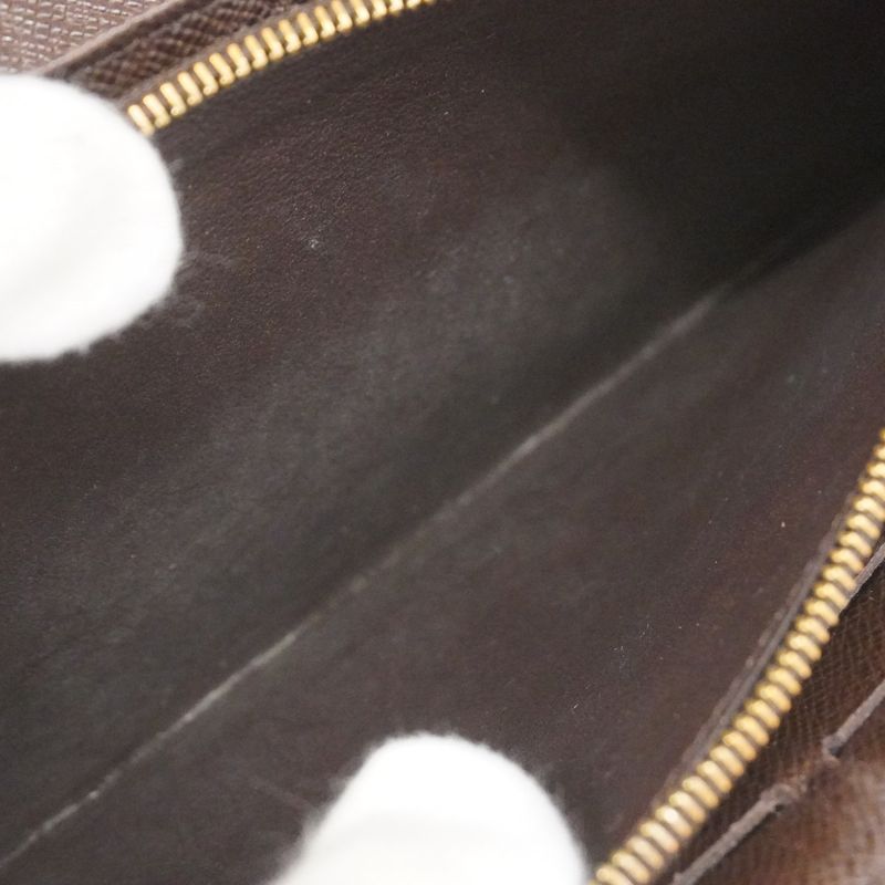 Louis Vuitton Damier Portefeuille Sarah N63209 Ebène Women's Long Wallet