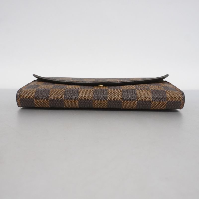 Louis Vuitton Damier Portefeuille Sarah N63209 Ebène Women's Long Wallet