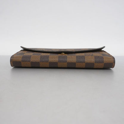 Louis Vuitton Damier Portefeuille Sarah N63209 Ebène Women's Long Wallet