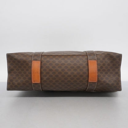 Celine Tote Bag Macadam PVC Brown Gold Hardware Women's
