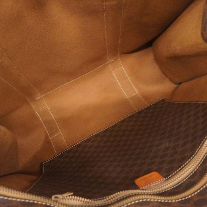 Celine Tote Bag Macadam PVC Brown Gold Hardware Women's