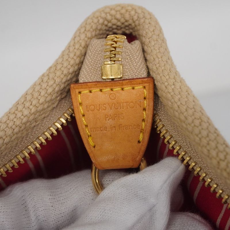 Louis Vuitton Tote Bag Antigua Cabas GM M40032 Beige Red Women's