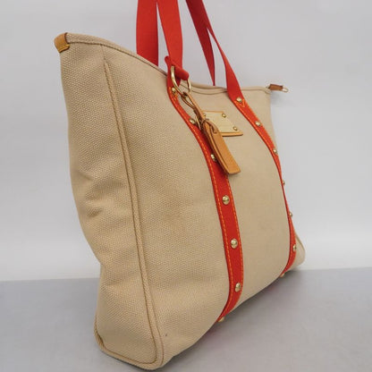 Louis Vuitton Tote Bag Antigua Cabas GM M40032 Beige Red Women's