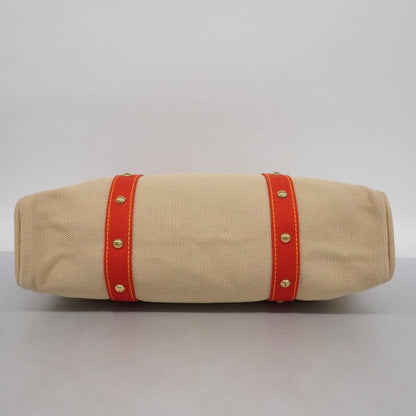 Louis Vuitton Tote Bag Antigua Cabas GM M40032 Beige Red Women's