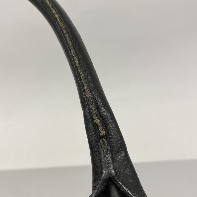 Gucci Tote Bag Sherry Line Guccissima 246410 Leather Black Silver Hardware Men