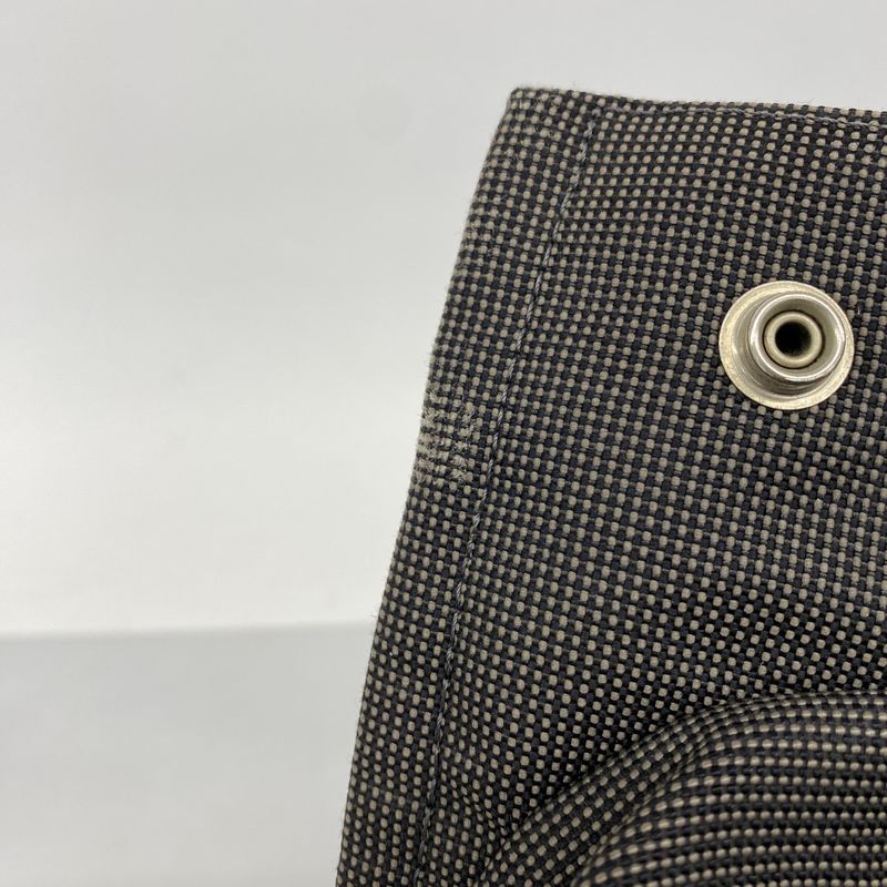 Hermes Tote Bag Her Line MM Canvas Gray Silver Hardware Women