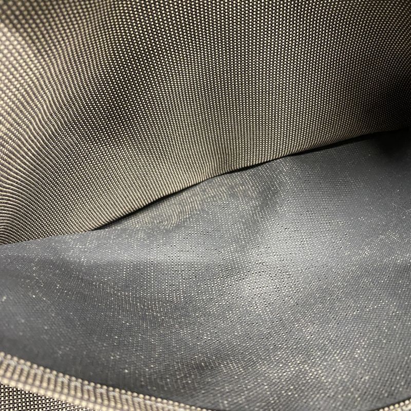 Hermes Tote Bag Her Line MM Canvas Gray Silver Hardware Women