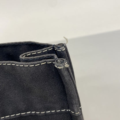 Hermes Tote Bag Deauville PM Canvas Navy Silver Hardware Women