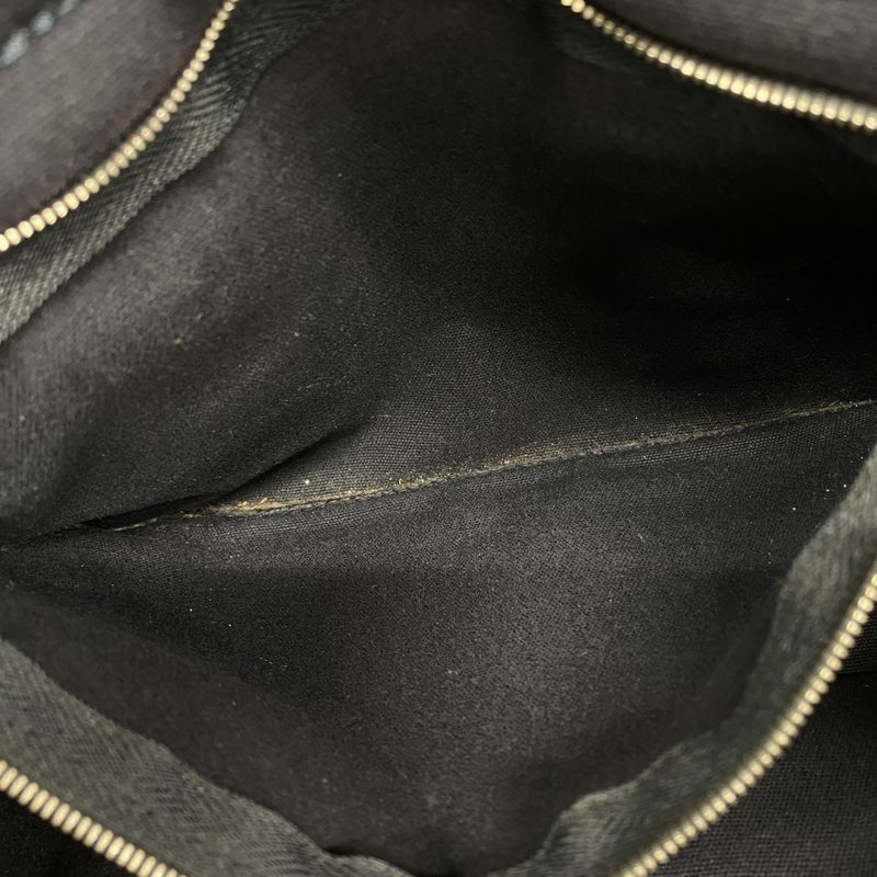 Hermes Tote Bag Deauville PM Canvas Navy Silver Hardware Women