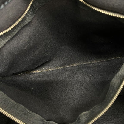 Hermes Tote Bag Deauville PM Canvas Navy Silver Hardware Women