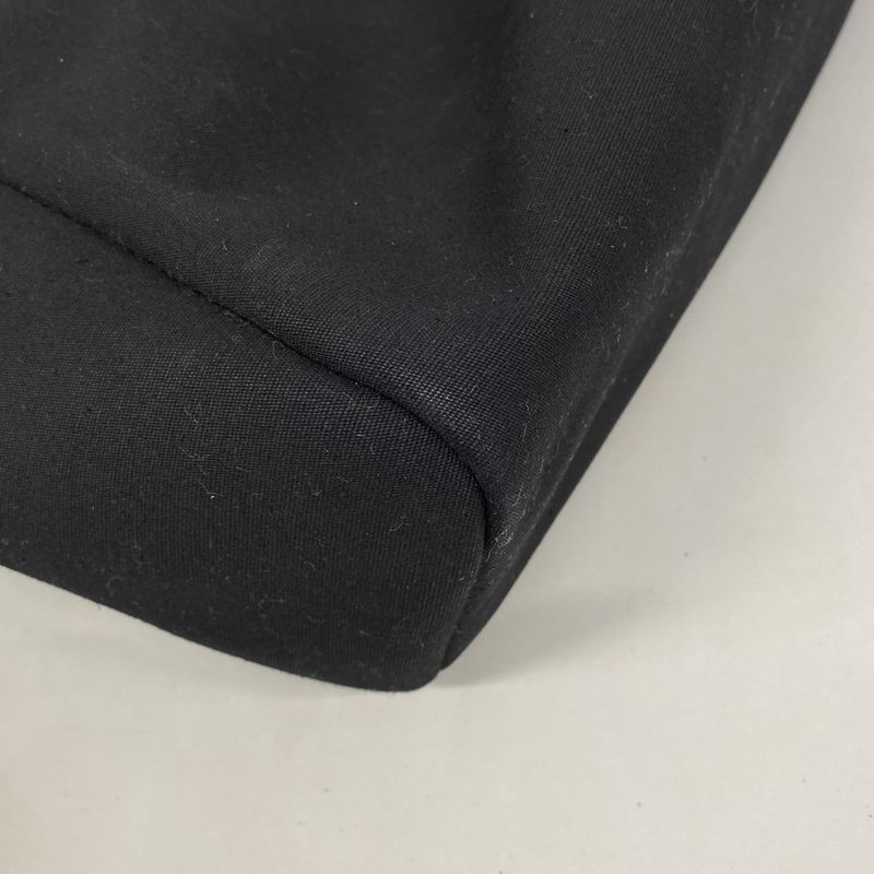 Hermes Handbag Herbag Her Bag MM Toile Ash Black Silver Hardware □C Engraved