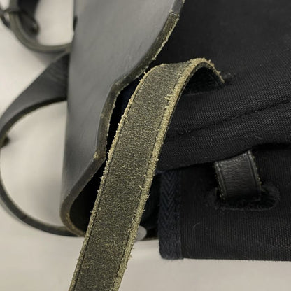 Hermes Handbag Herbag Her Bag MM Toile Ash Black Silver Hardware □C Engraved