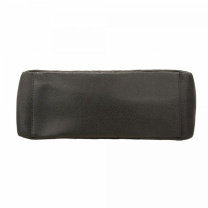 Chanel Tote Bag Matelasse Chain Caviar Skin Black Gold Hardware Women